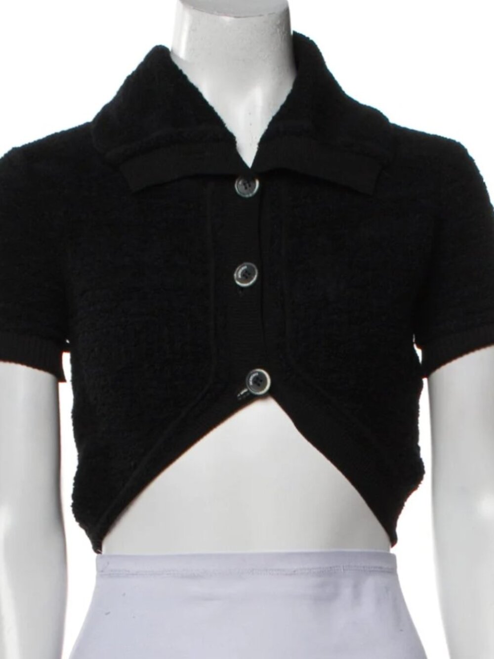 Jacquemus Towel Cropped Top Black xs